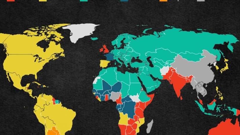 This map shows how the word for “gasoline” differs across the globe—and it says a lot about lang