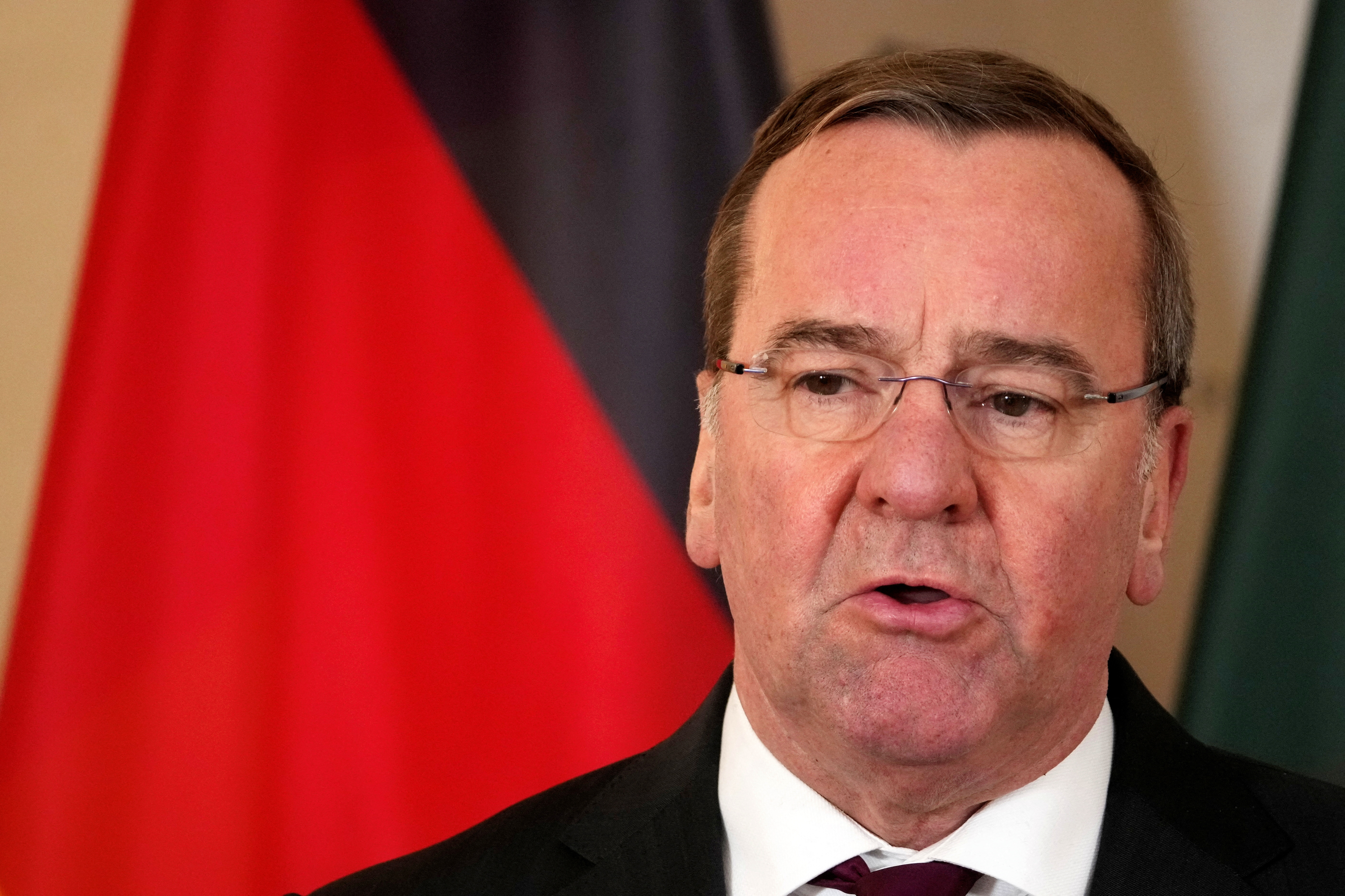 German Defence Minister Boris Pistorius in Vilnius
