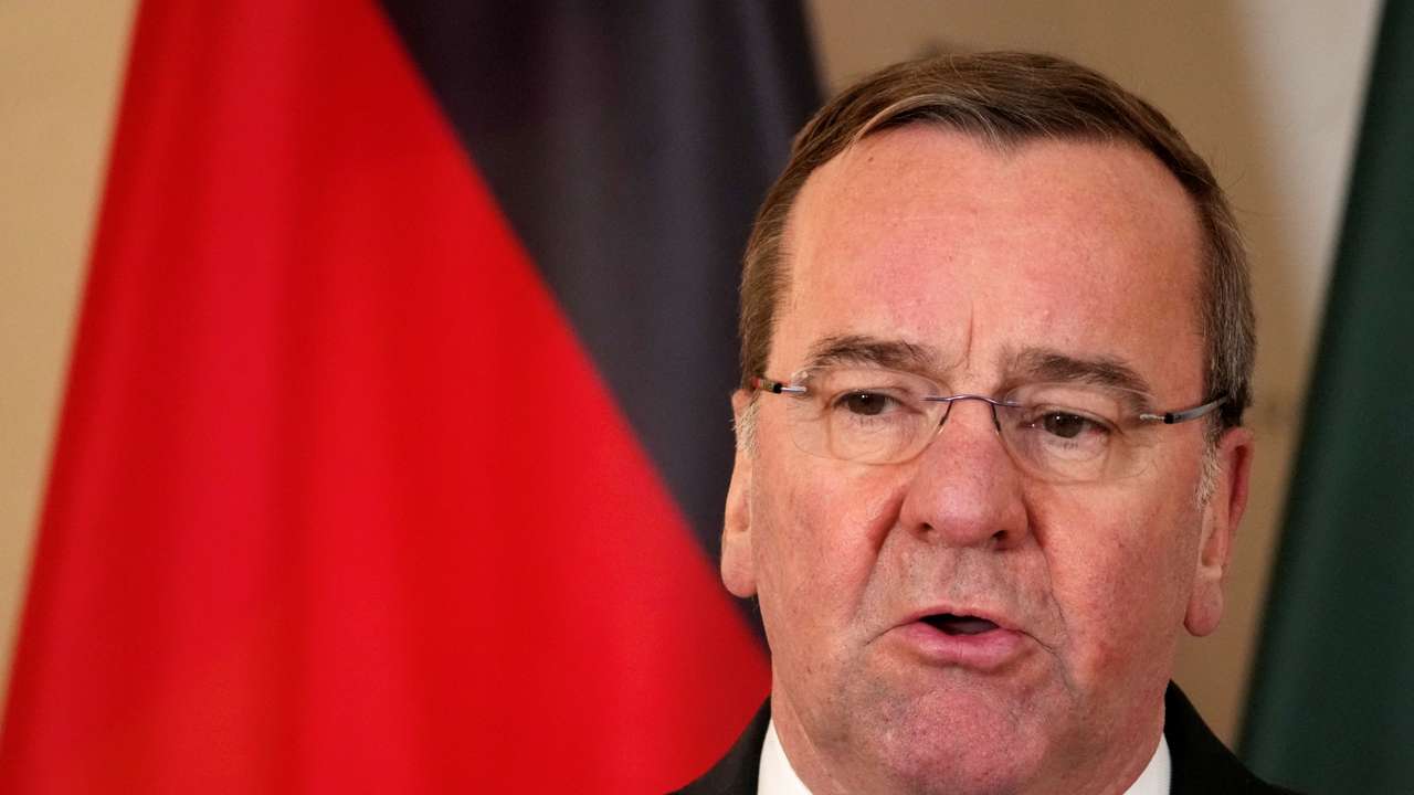 German Defence Minister Boris Pistorius in Vilnius