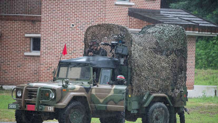 South Korea and USA Ulchi Freedom Shield (UFS) exercises in Paju