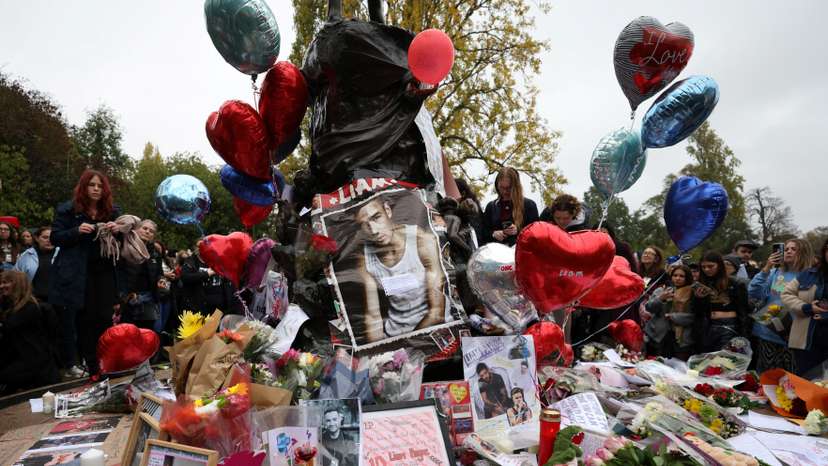Fans gather to pay tribute to former One Direction singer Liam Payne in London