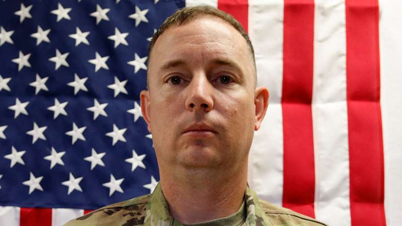 U.S. Army Major Jeffrey O'Brien, 45, poses in an undated photograph