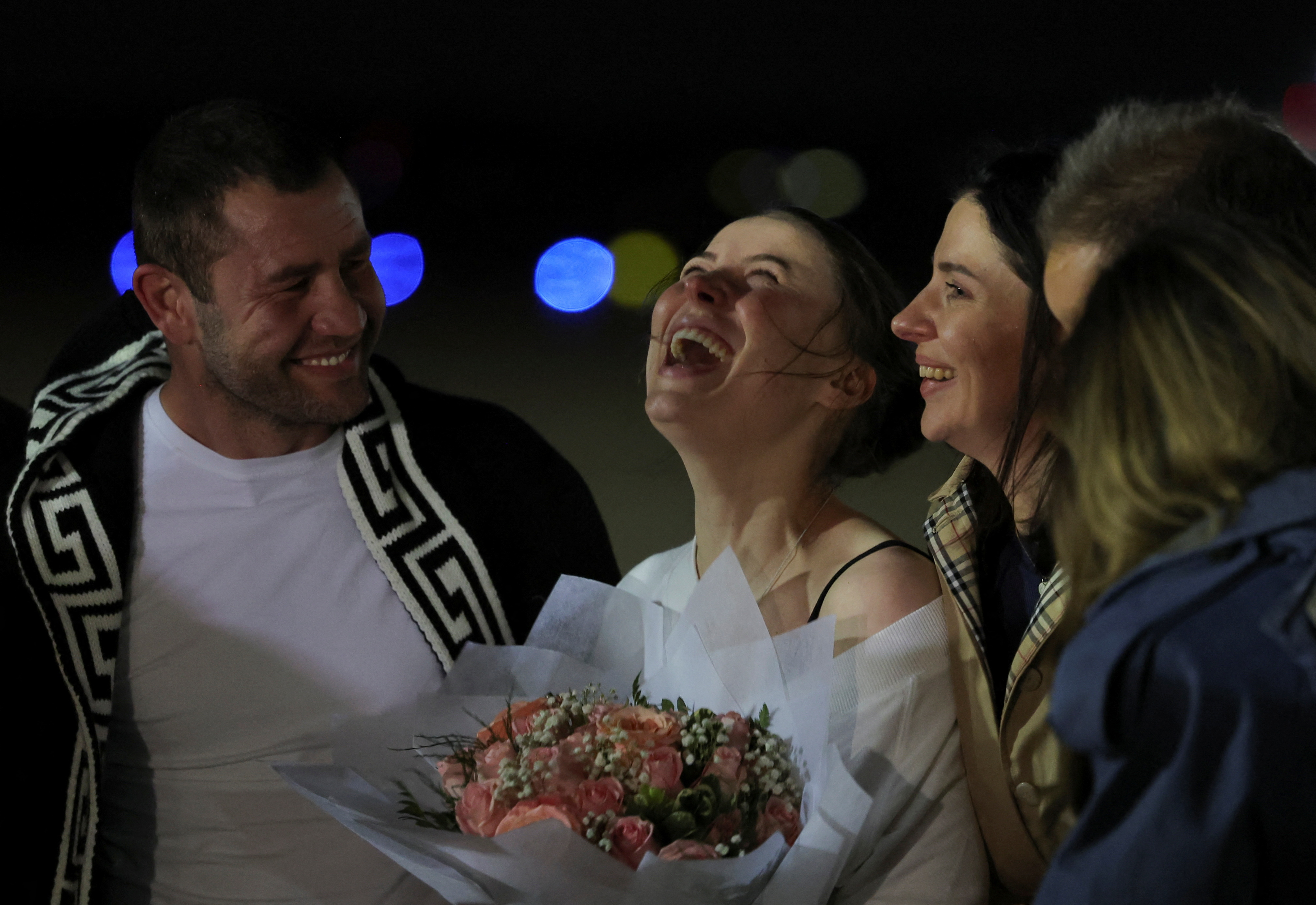 Ksenia Karelina Russian-American dual citizen, who was released from detention in Russia, arrives at Joint Base Andrews in Maryland