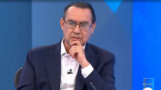 Augusto Cury durante sabatina no Jornal Nacional