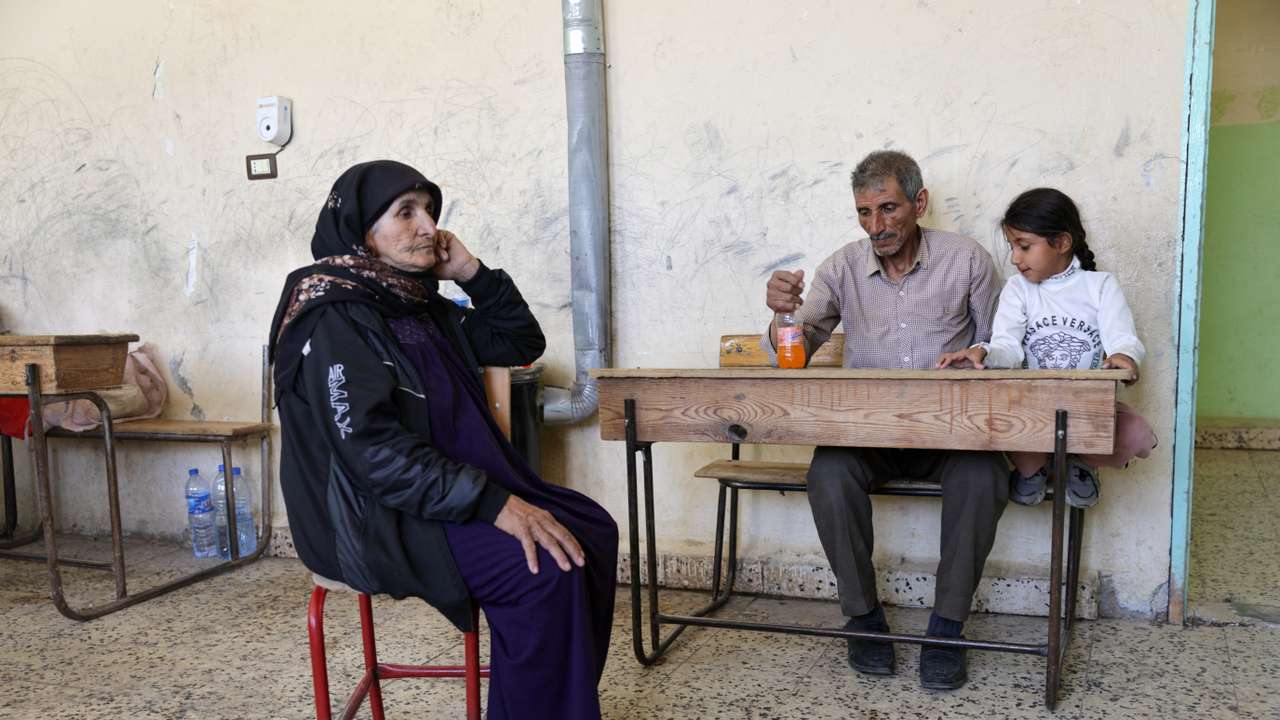Group of Bedouin families in Nahtah