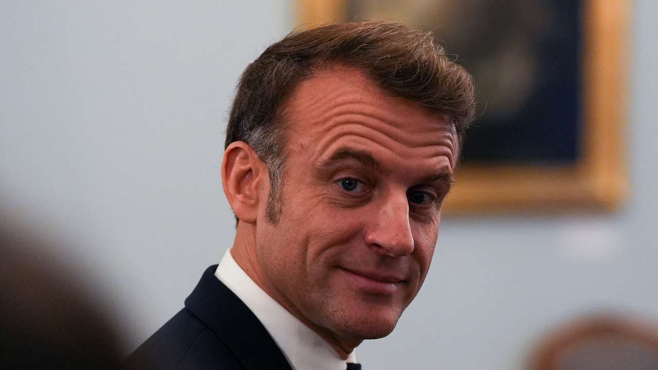 French President Macron visits Warsaw