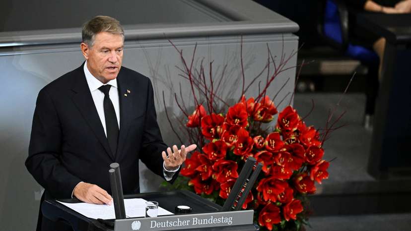 Remembrance Day ceremony at the lower house of parliament, the Bundestag, in Berlin