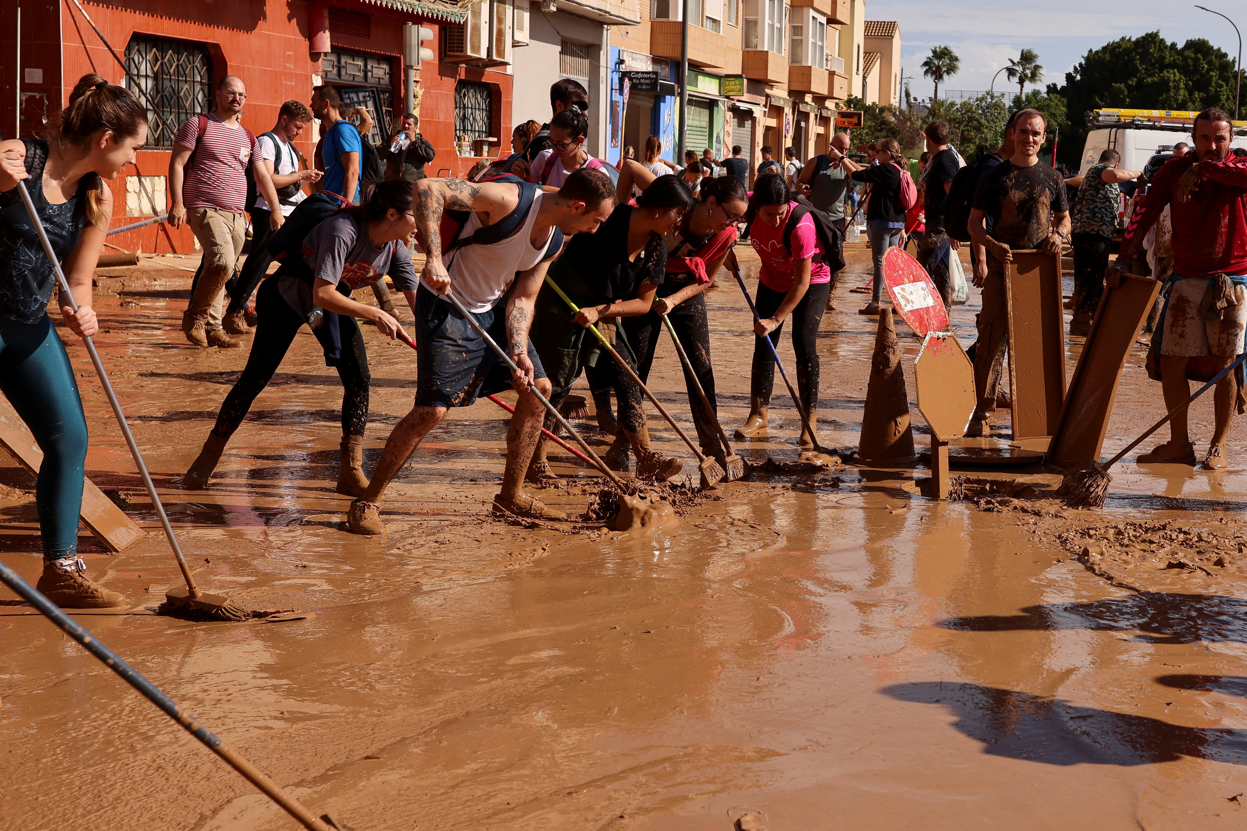 Aftermath of floods near Valencia