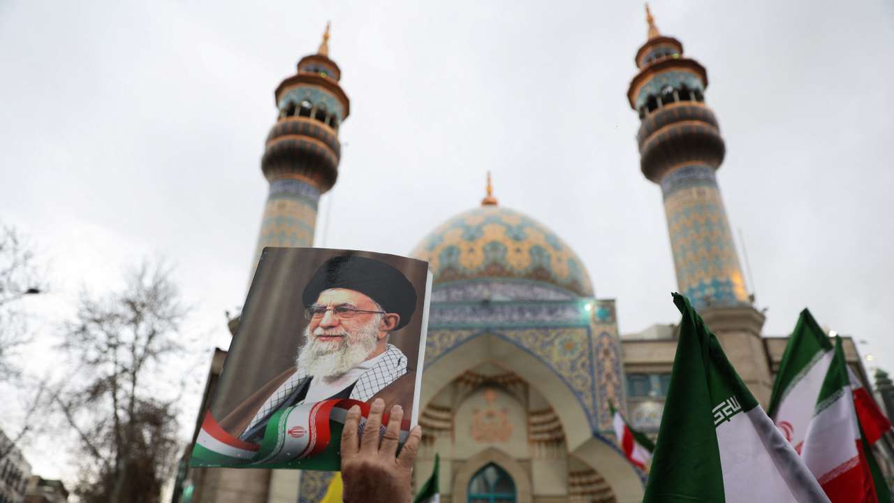 Aftermath of strike in Tehran