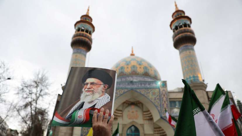 Aftermath of strike in Tehran