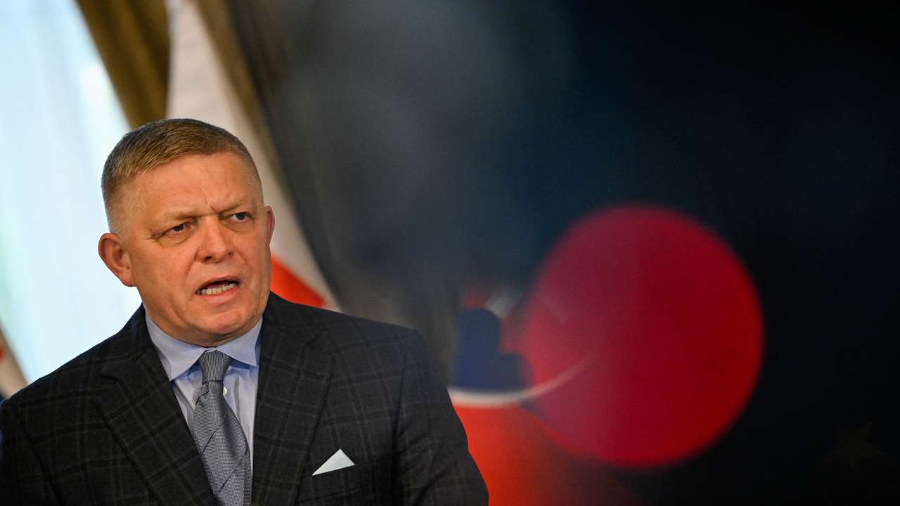 Slovakia's Prime Minister Robert Fico meets his Czech counterpart Andrej Babis, in Bratislava