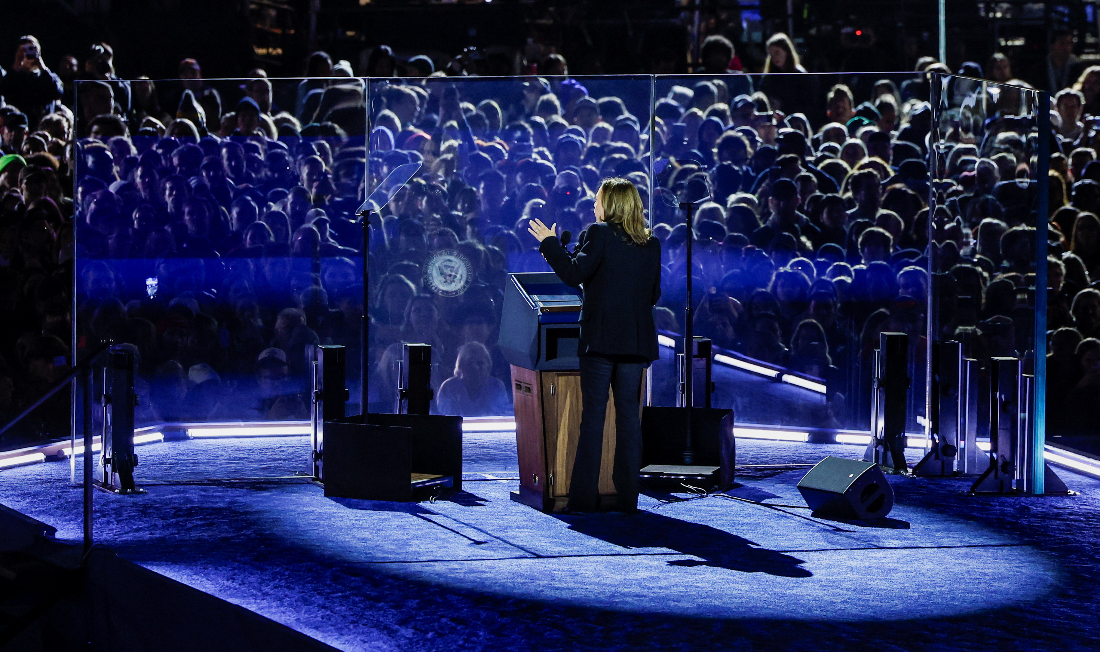 Democratic presidential nominee U.S. Vice President Kamala Harris campaigns in Pennsylvania
