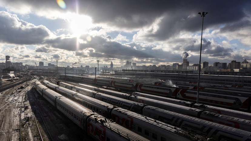 FILE PHOTO: Views of railway station in Moscow
