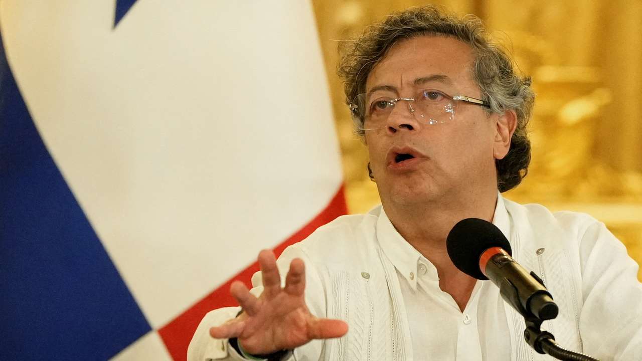 Panama's President Jose Raul Mulino meets Colombia's President Gustavo Petro, in Panama City
