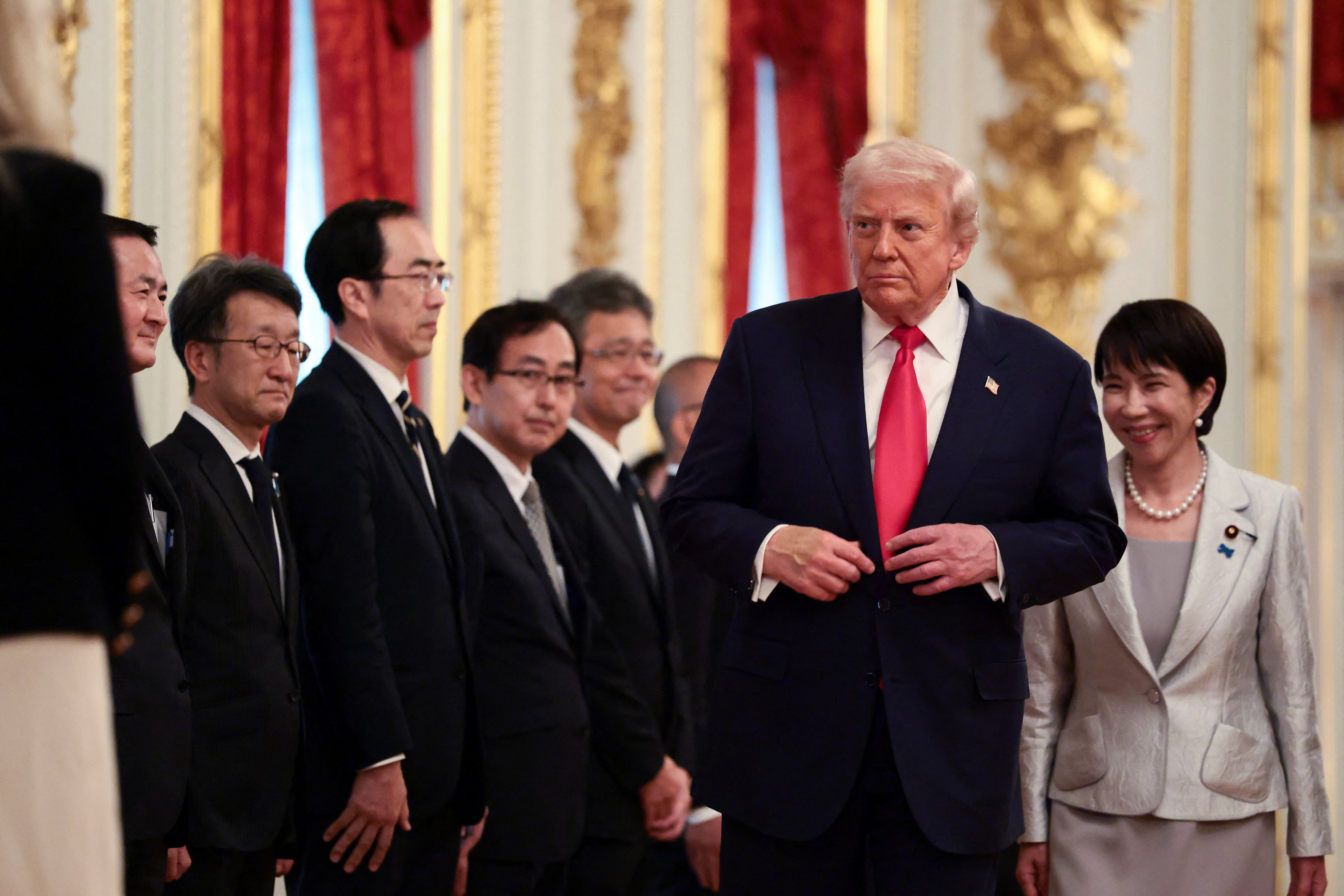 U.S. President Donald Trump meets with Japanese Prime Minister Sanae Takaichi in Tokyo