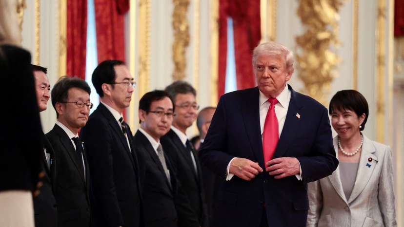 U.S. President Donald Trump meets with Japanese Prime Minister Sanae Takaichi in Tokyo