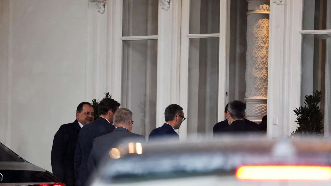 Austrian far-right Freedom Party (FPO) leader Herbert Kickl on his way to the presidential office in Hofburg Palace