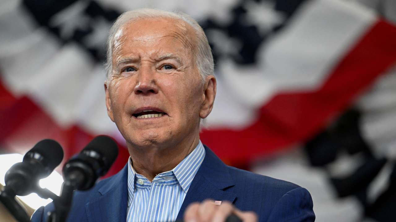 U.S. President Biden visits United Association Local 190 Training Center in Ann Arbor, Michigan