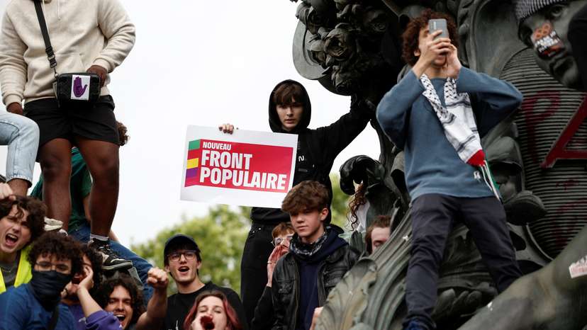 Demonstration against the French far-right National Rally party, in Paris