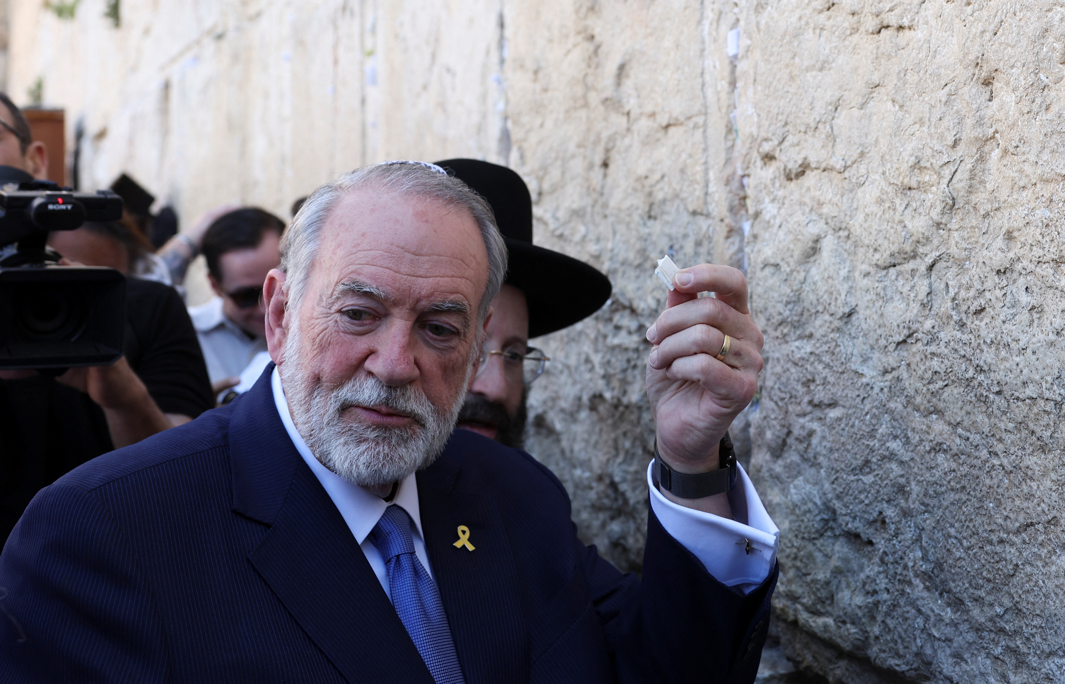 FILE PHOTO: U.S. Ambassador to Israel Mike Huckabee visits the Western Wall in Jerusalem