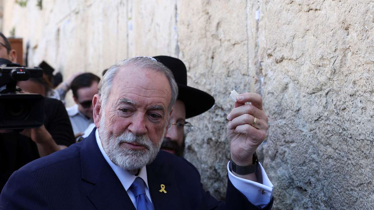 FILE PHOTO: U.S. Ambassador to Israel Mike Huckabee visits the Western Wall in Jerusalem