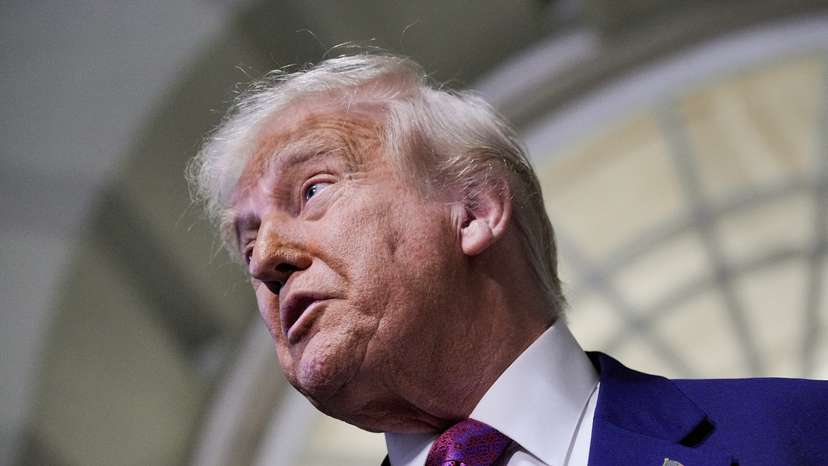 U.S. President Trump attends a closed House Republican Conference meeting on Capitol Hill in Washington