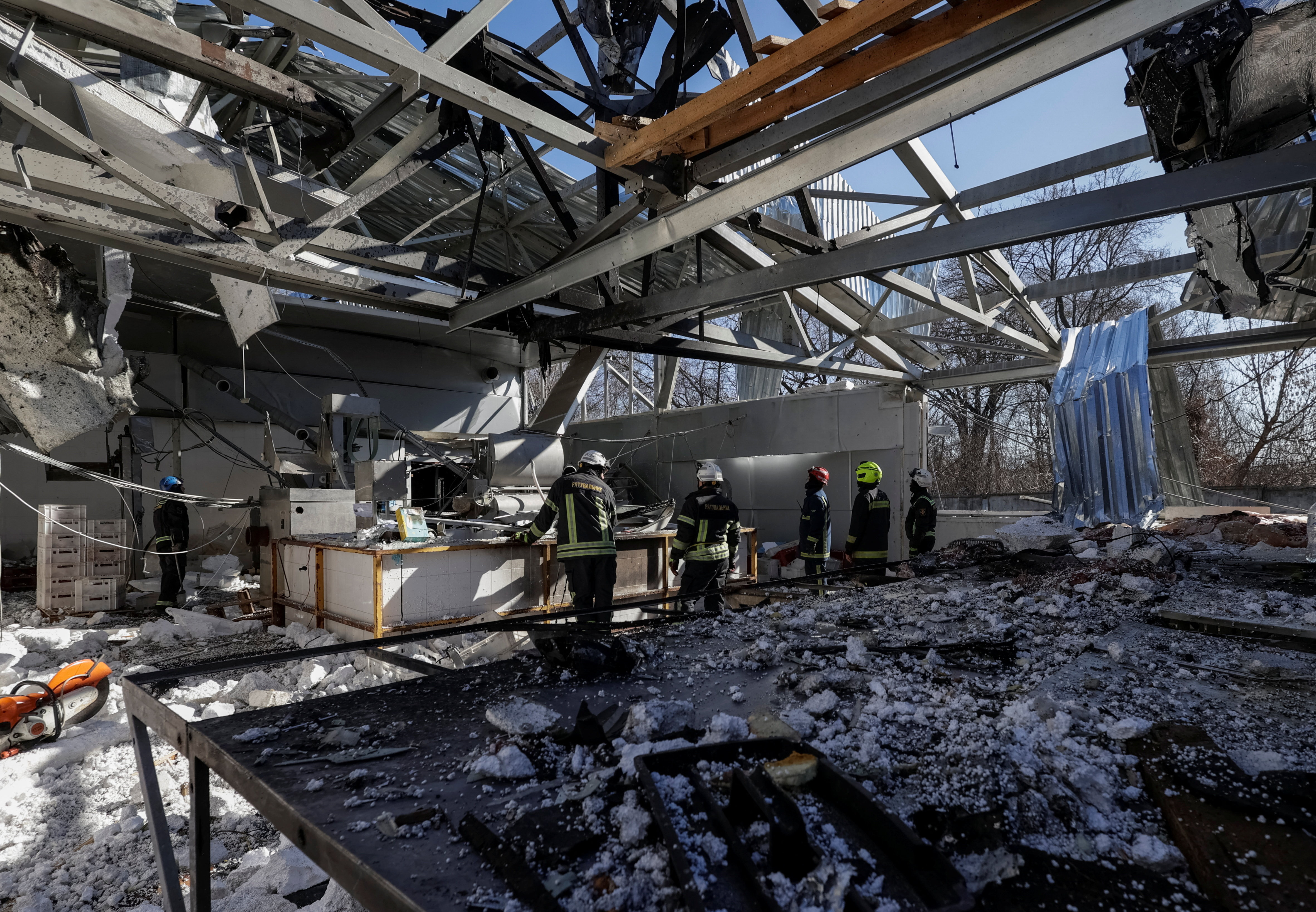 Russian drone strike in Kharkiv