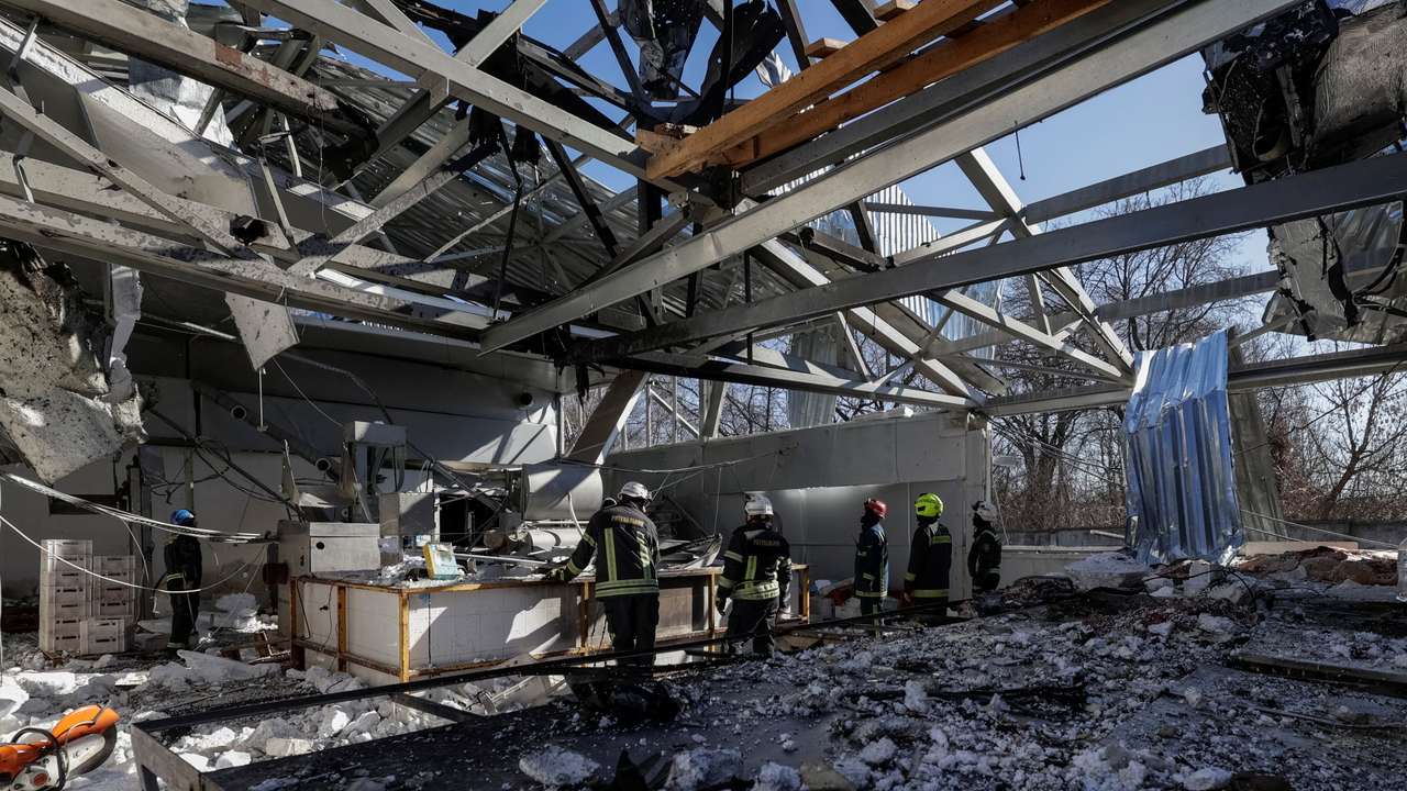 Russian drone strike in Kharkiv