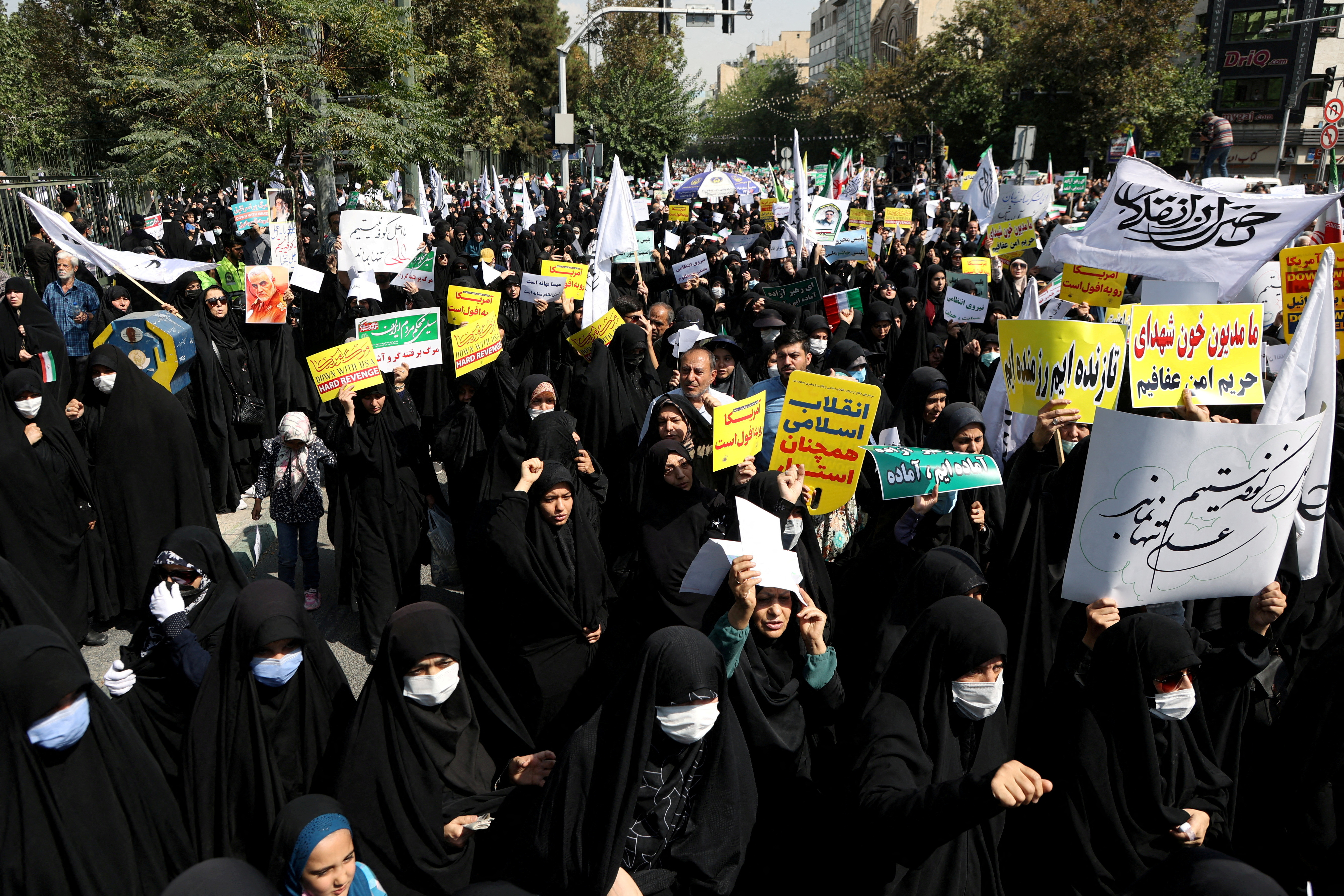 FILE PHOTO: Pro-government peoples rally against the recent protest gatherings in Iran, after the Friday prayer ceremony in Tehran