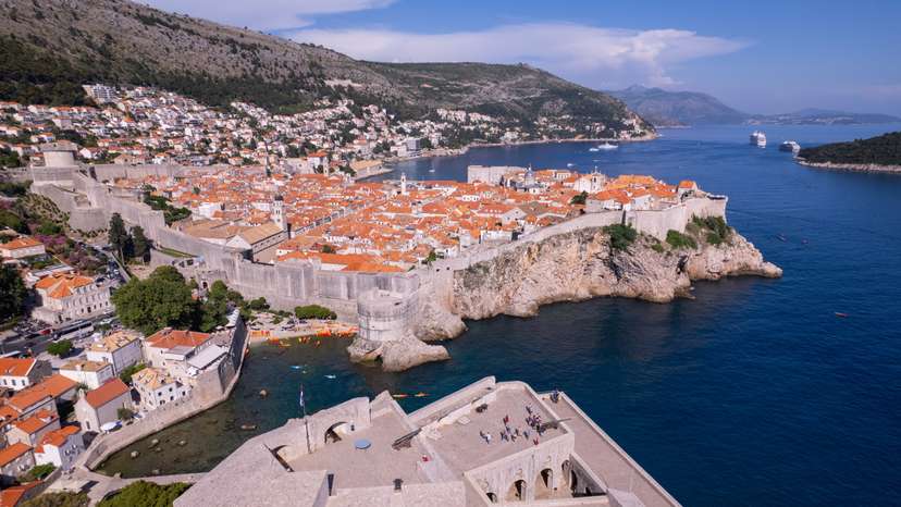 A general view of Dubrovnik