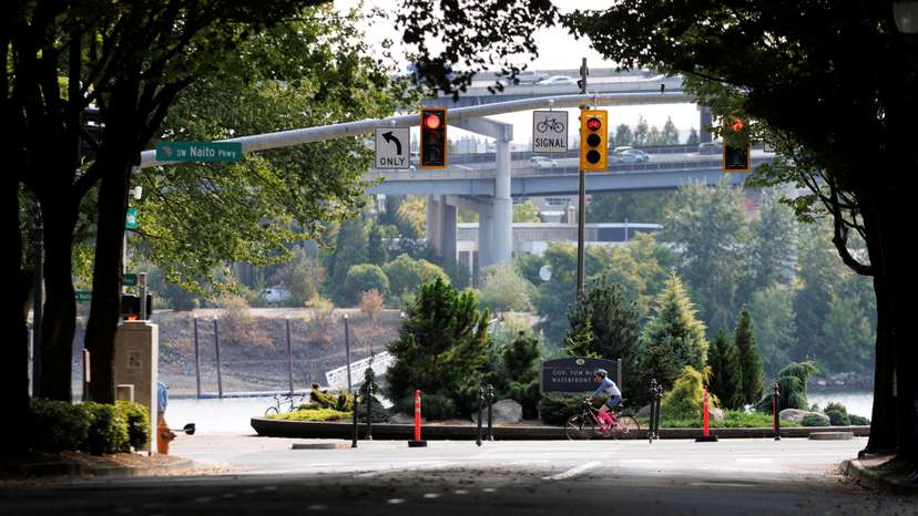Daily life in Portland, Oregon, a day after U.S. President Donald Trump said he was directing the U.S. military to deploy to the city