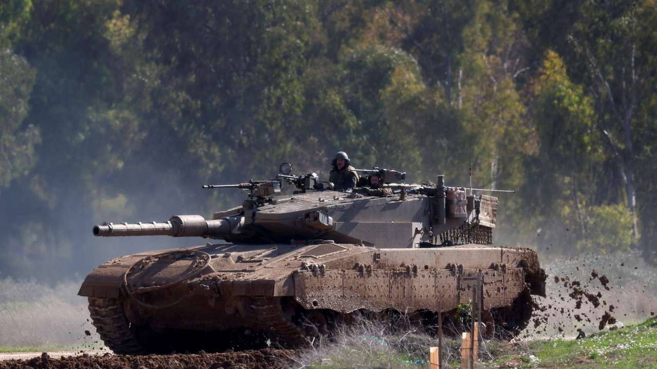 Smoke rises above North Gaza