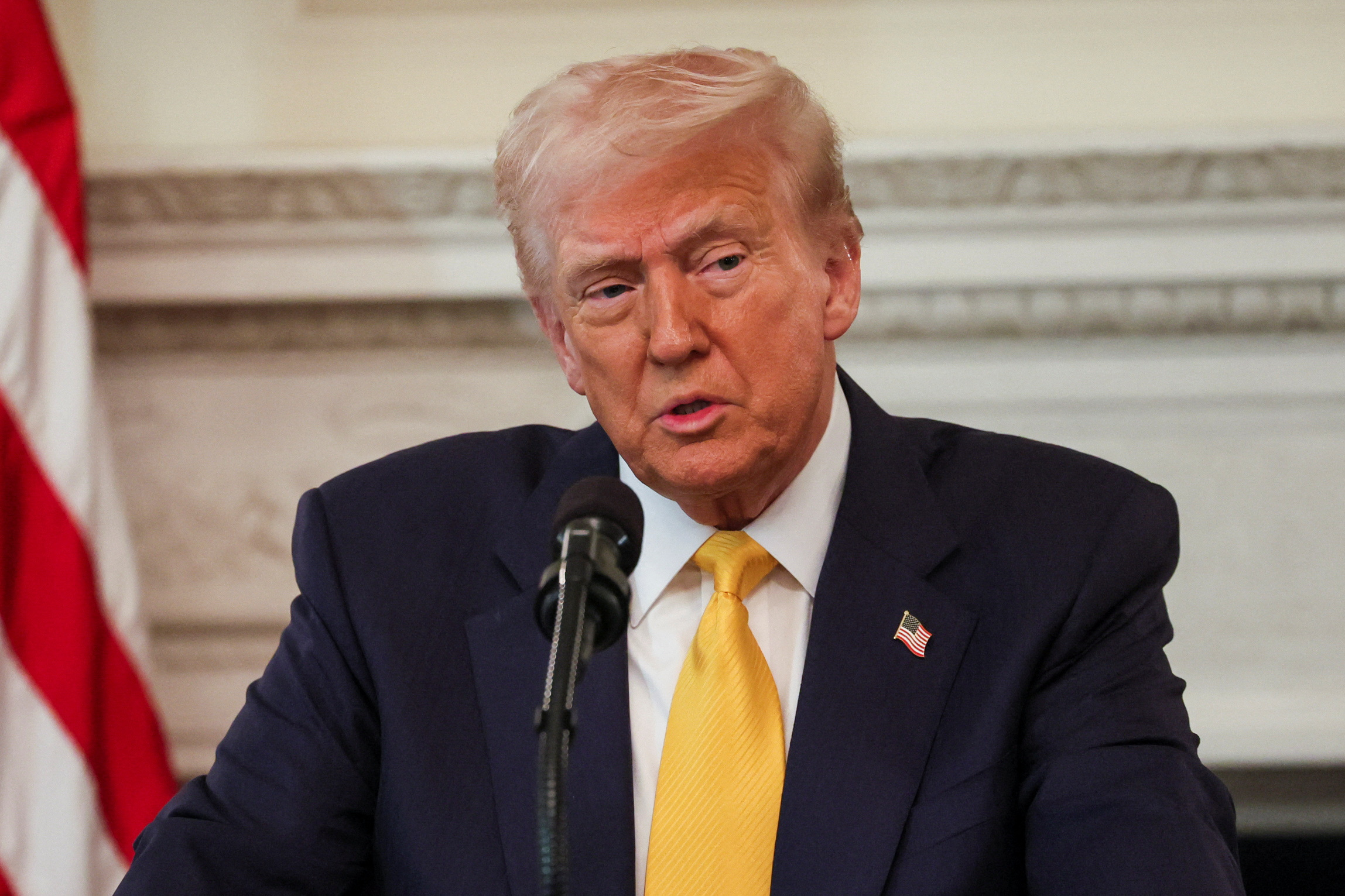 U.S. President Trump hosts a business session with U.S. governors, in Washington