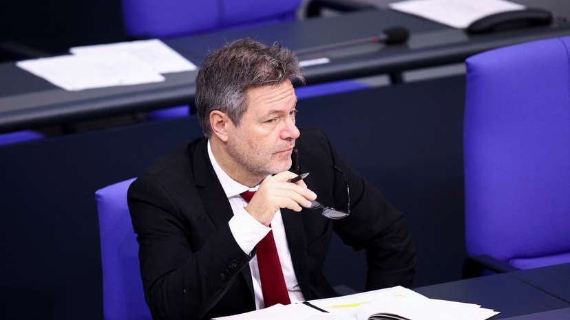 German lower house of parliament Bundestag session in Berlin