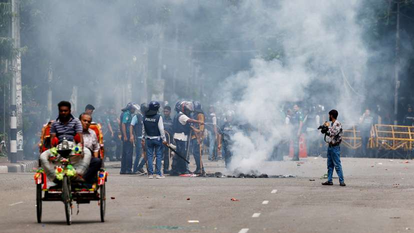 Protest against Bangladeshi PM Hasina, in Dhaka