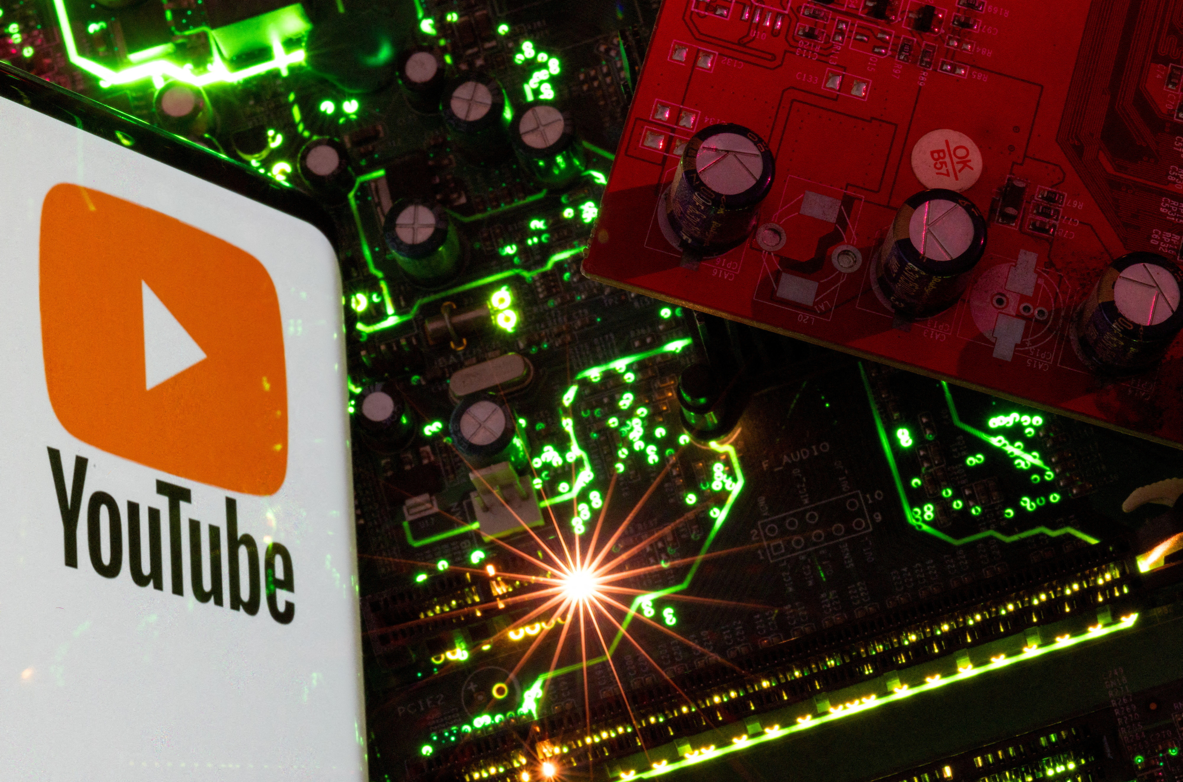 FILE PHOTO: Illustration shows YouTube logo