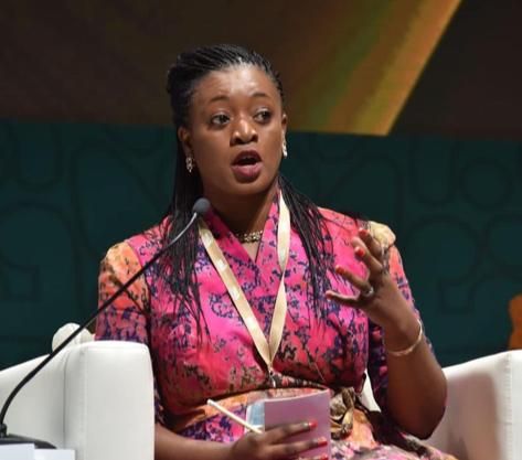 Valerie Labi speaks at the Africa Investment Forum 2023