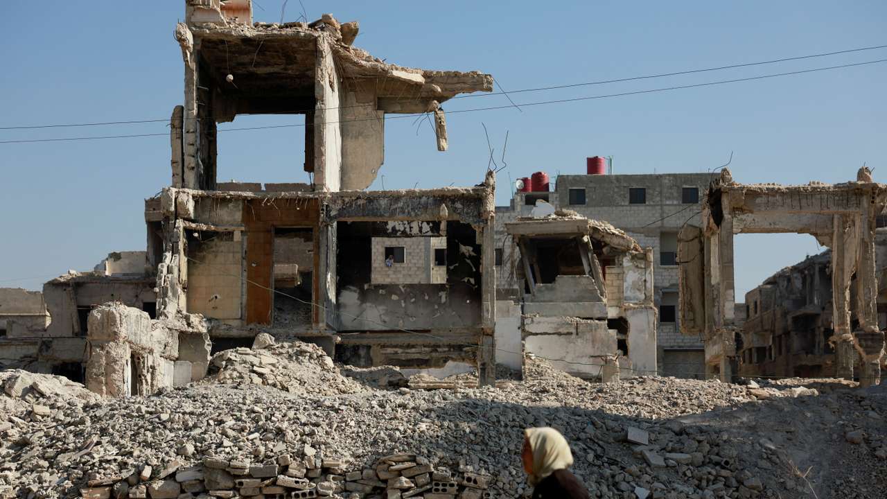 Scenes from al-Yarmouk Palestinian refugee camp, in Damascus