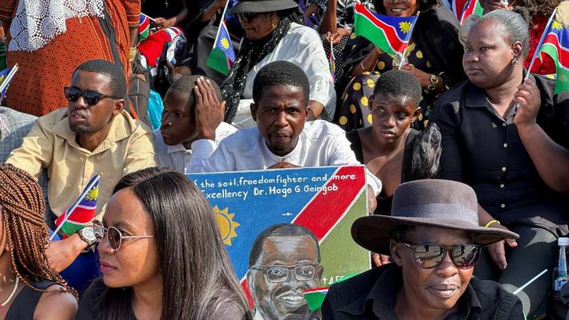 Namibians gather to pay last respects to late President Hage Geingob at Heroes Acre in Windhoek