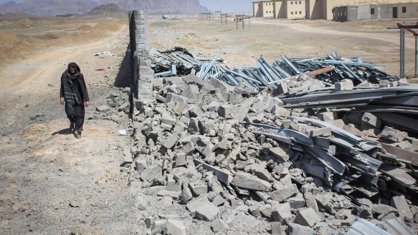 Aftermath of airstrikes amid Afghanistan-Pakistan conflict, in Kandahar