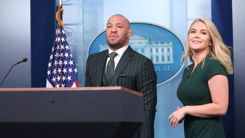UFC fighter Conor McGregor at the White House in Washington
