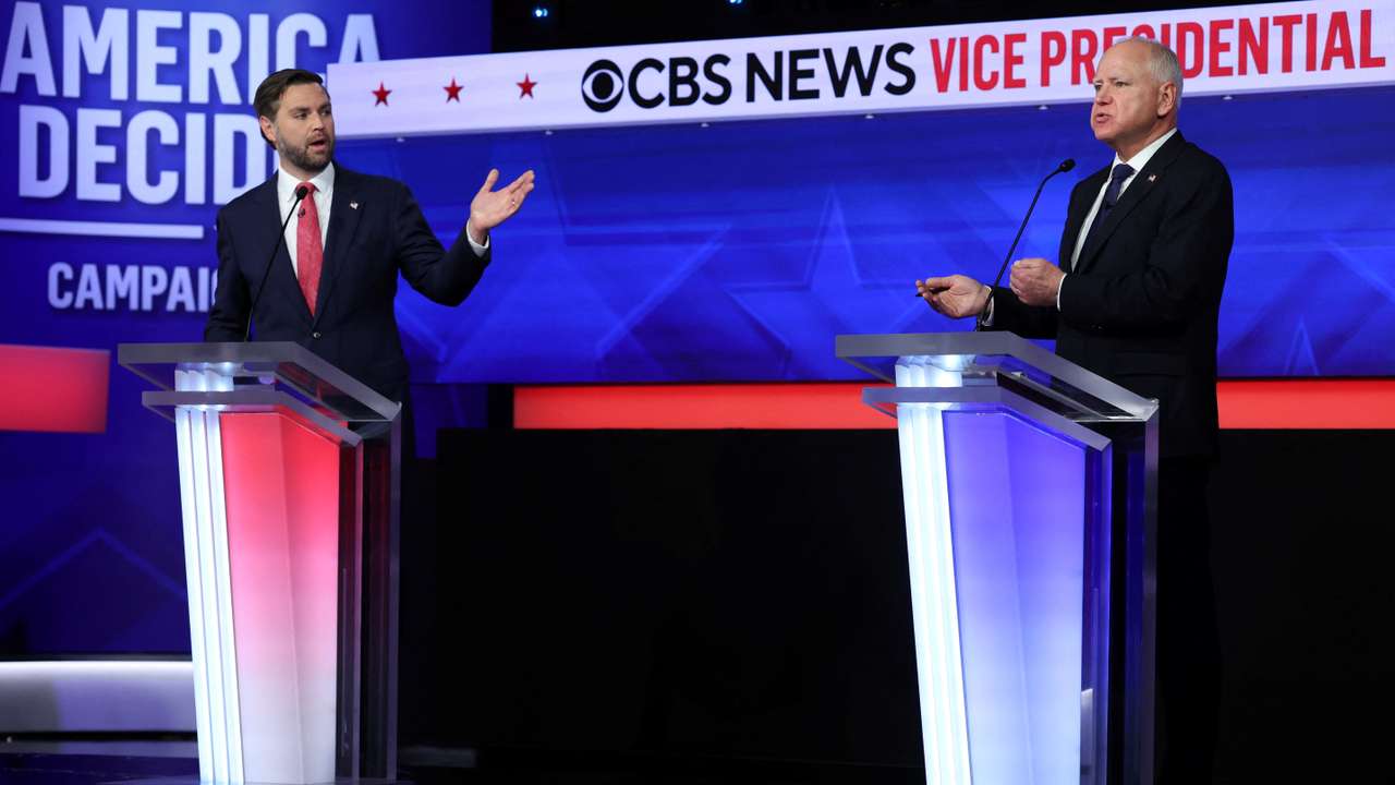 Vice Presidential debate between Walz and Vance in New York