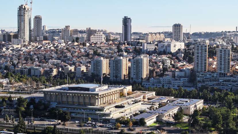 A drone view of Jerusalem