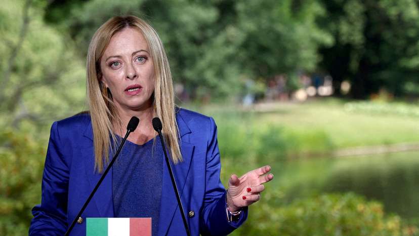 FILE PHOTO: Italian Prime Minister Giorgia Meloni visits Warsaw