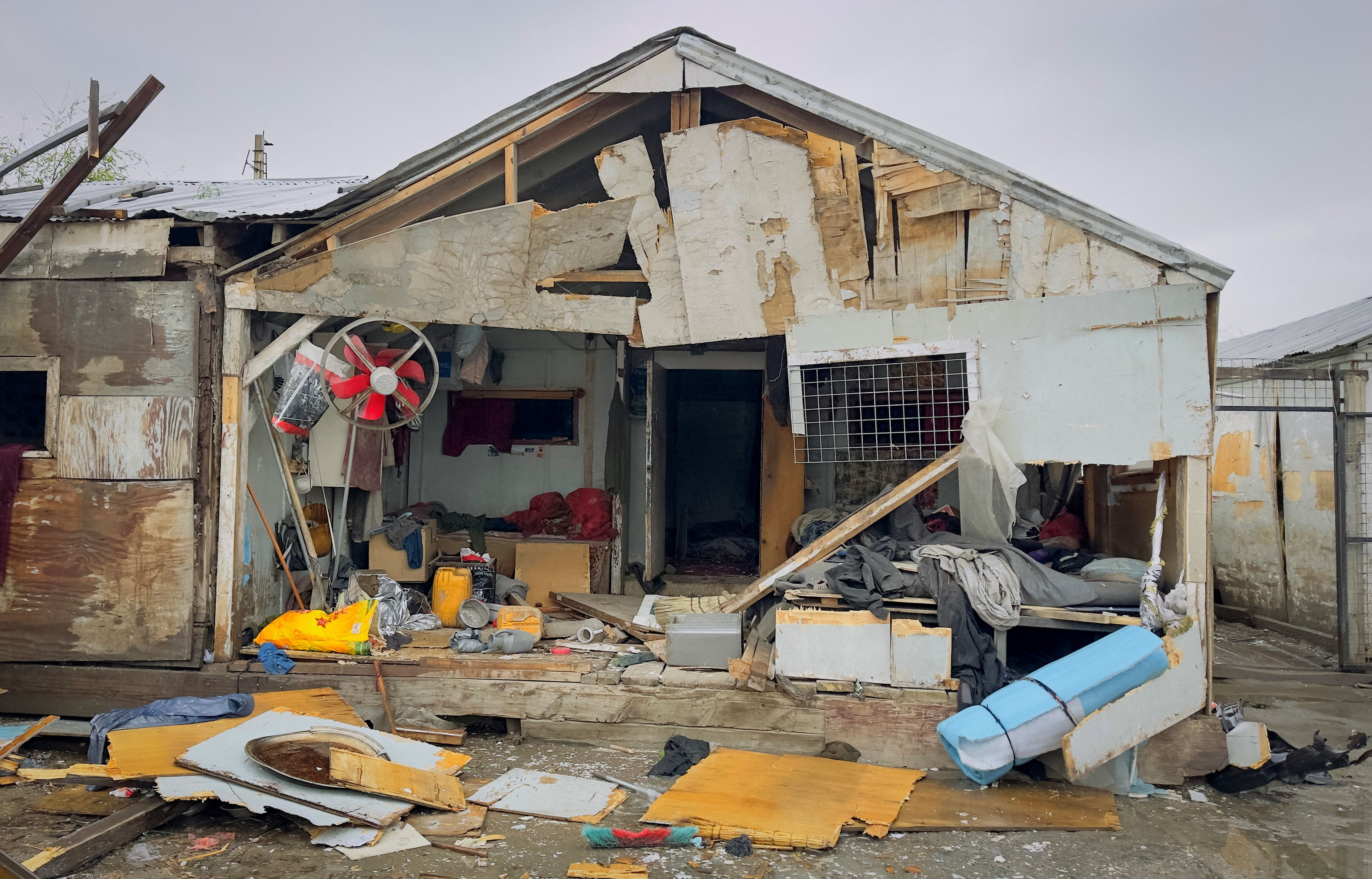 Aftermath of an air strike in Kabul
