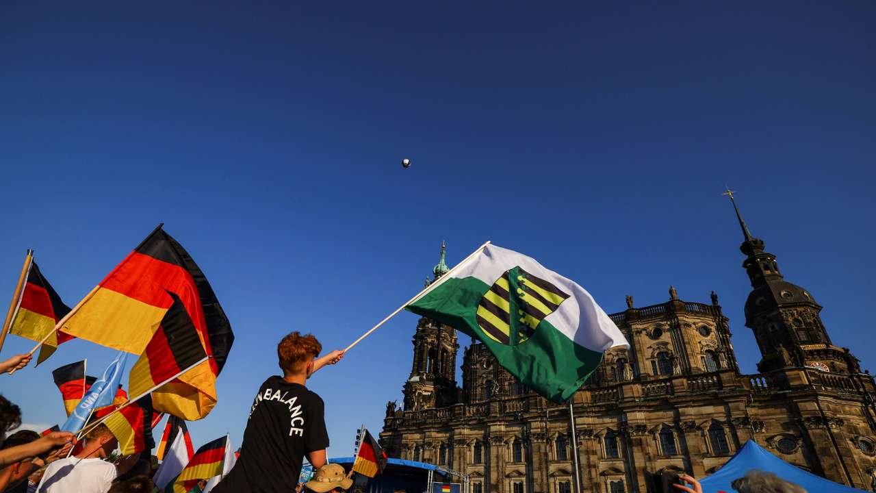 Germany's AfD party leaders campaign in Dresden