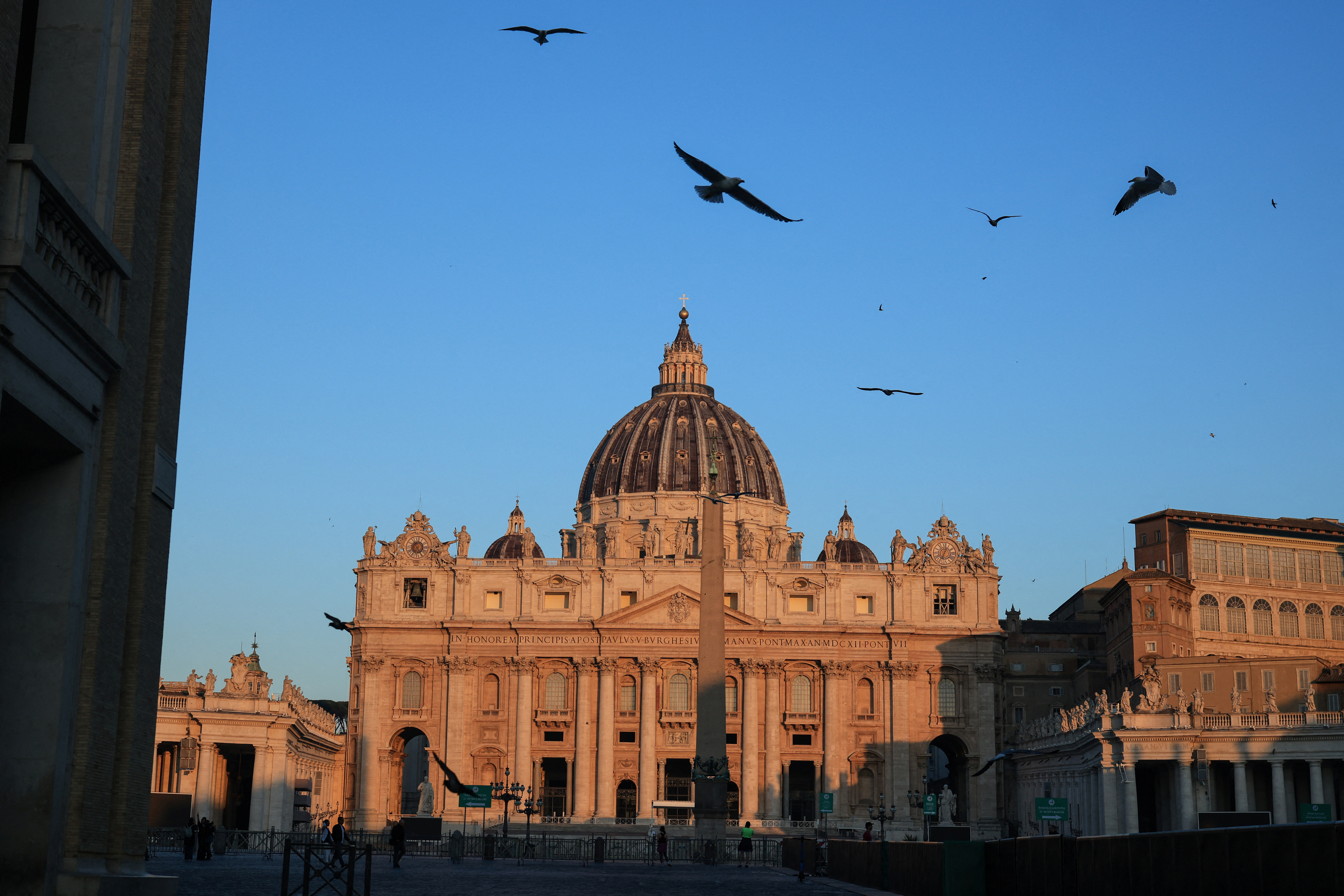 St. Peter's Basilica ahead of the conclave