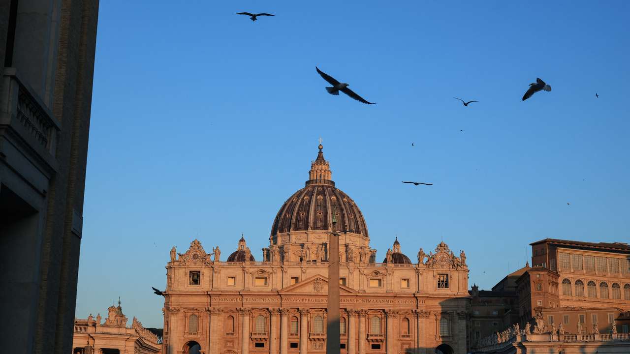 St. Peter's Basilica ahead of the conclave