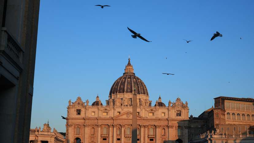 St. Peter's Basilica ahead of the conclave