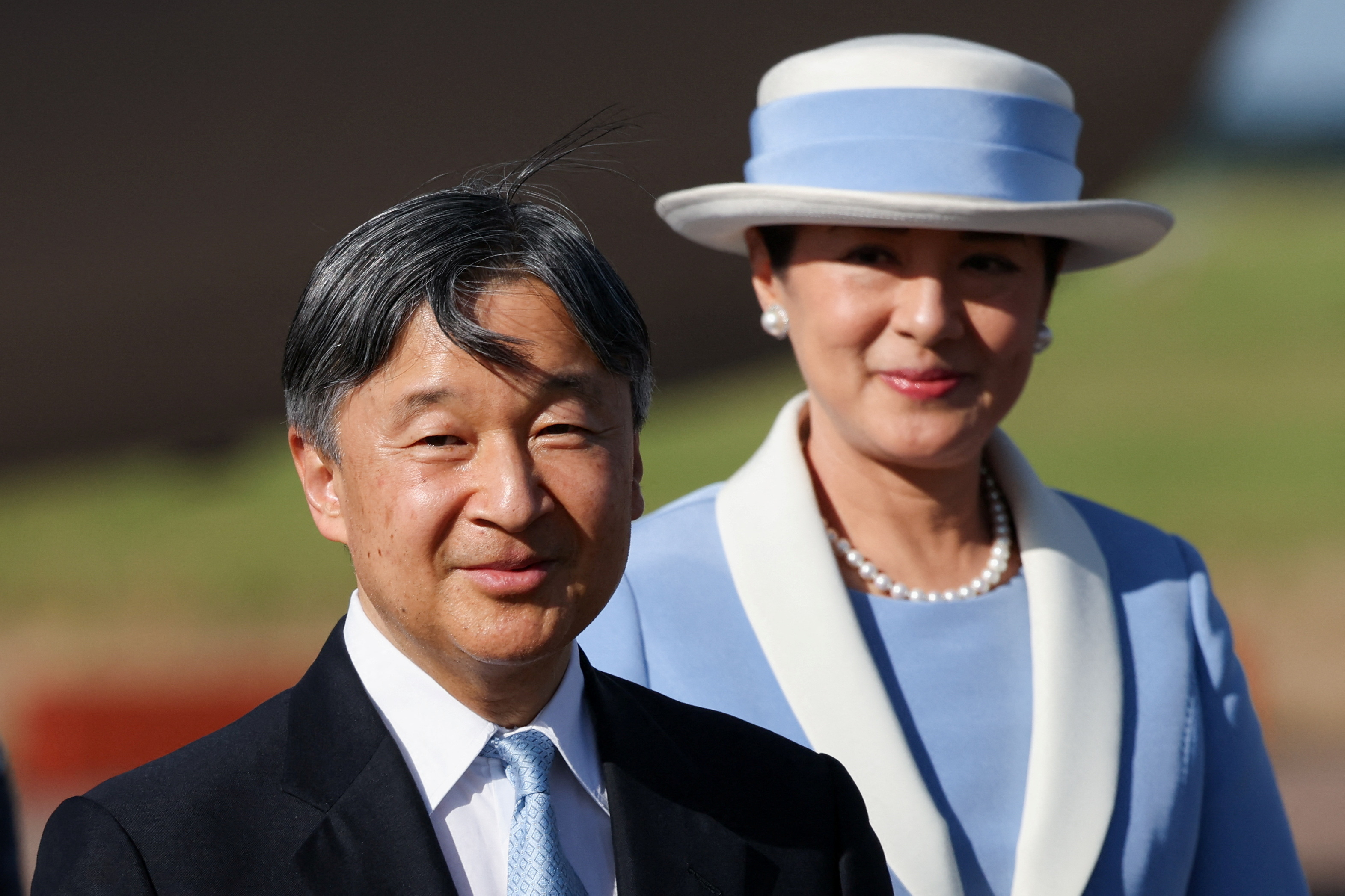 Japan's Emperor Naruhito and Empress Masako visit Britain